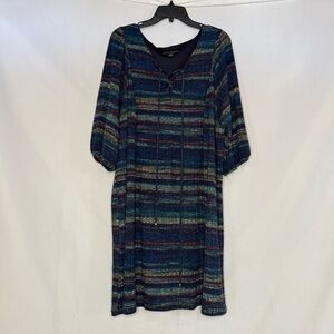 Danillo Boutique Blue Stripe Pattern Dress Women’s Plus Size 20W | EUC